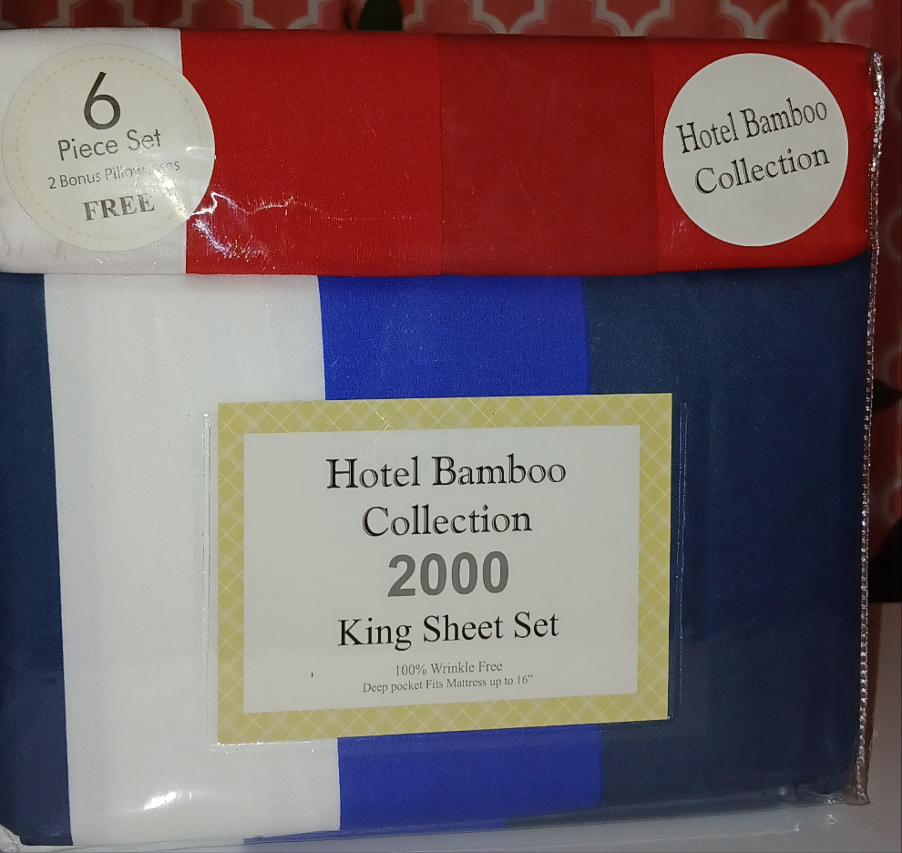 Hotel Banboo collection 2000  king sheet set